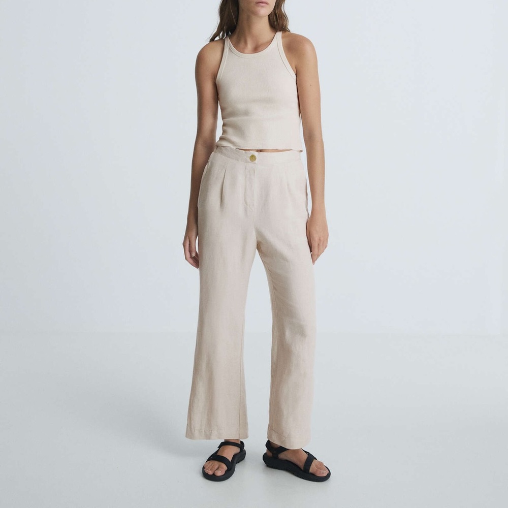 Linen Flare/Wide Leg Pants